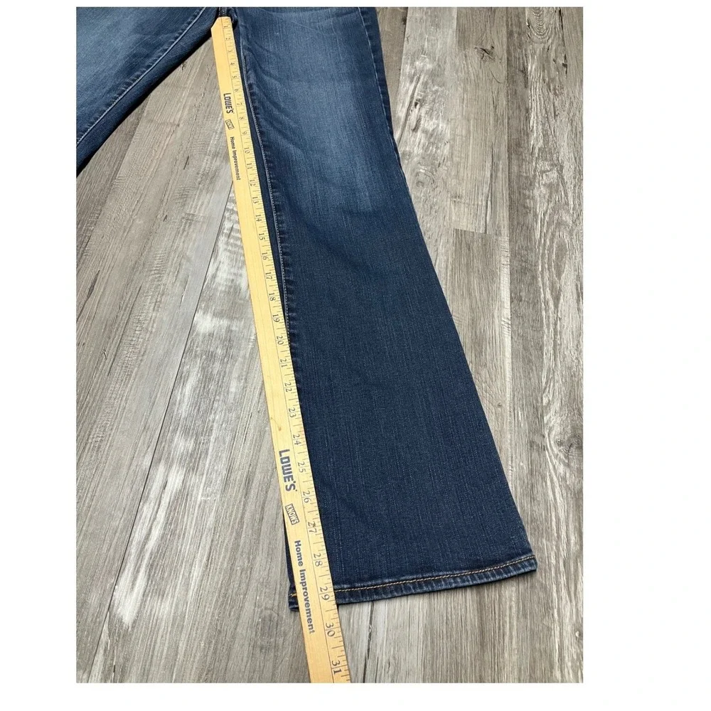 American Eagle Outfitters Kick Boot Jeans Womens Size 6 Dark Wash Denim - Picture 4 of 7